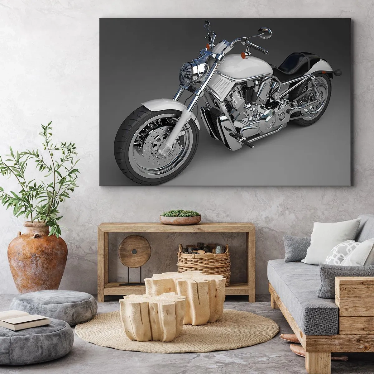 Canvastavla - Bild på duk - Man vill lägga sig knäna - 70x50 cm