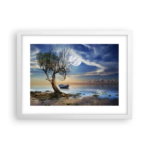 Affisch i vit ram - Är det slut eller början? - 40x30 cm