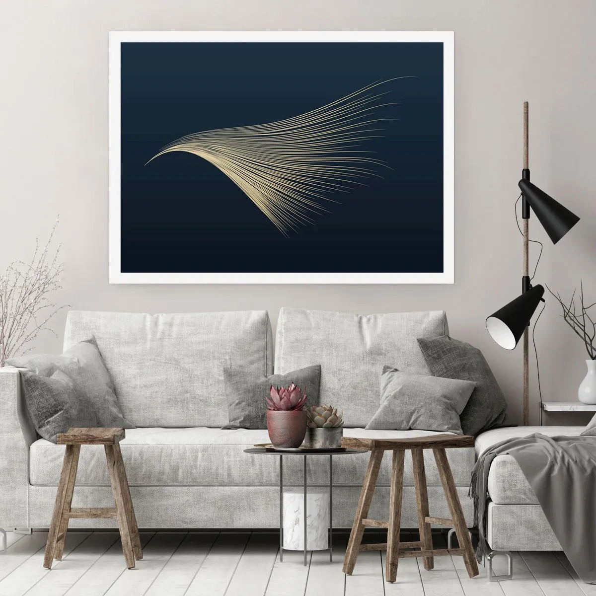 Affisch - Som en ängels hårstrå - 91x61 cm