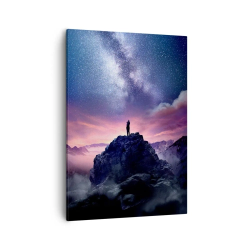 Canvastavla - Bild på duk - Och han kände livet - 50x70 cm