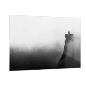 Glastavla - Bild på glas - På världens gräns - 120x80 cm