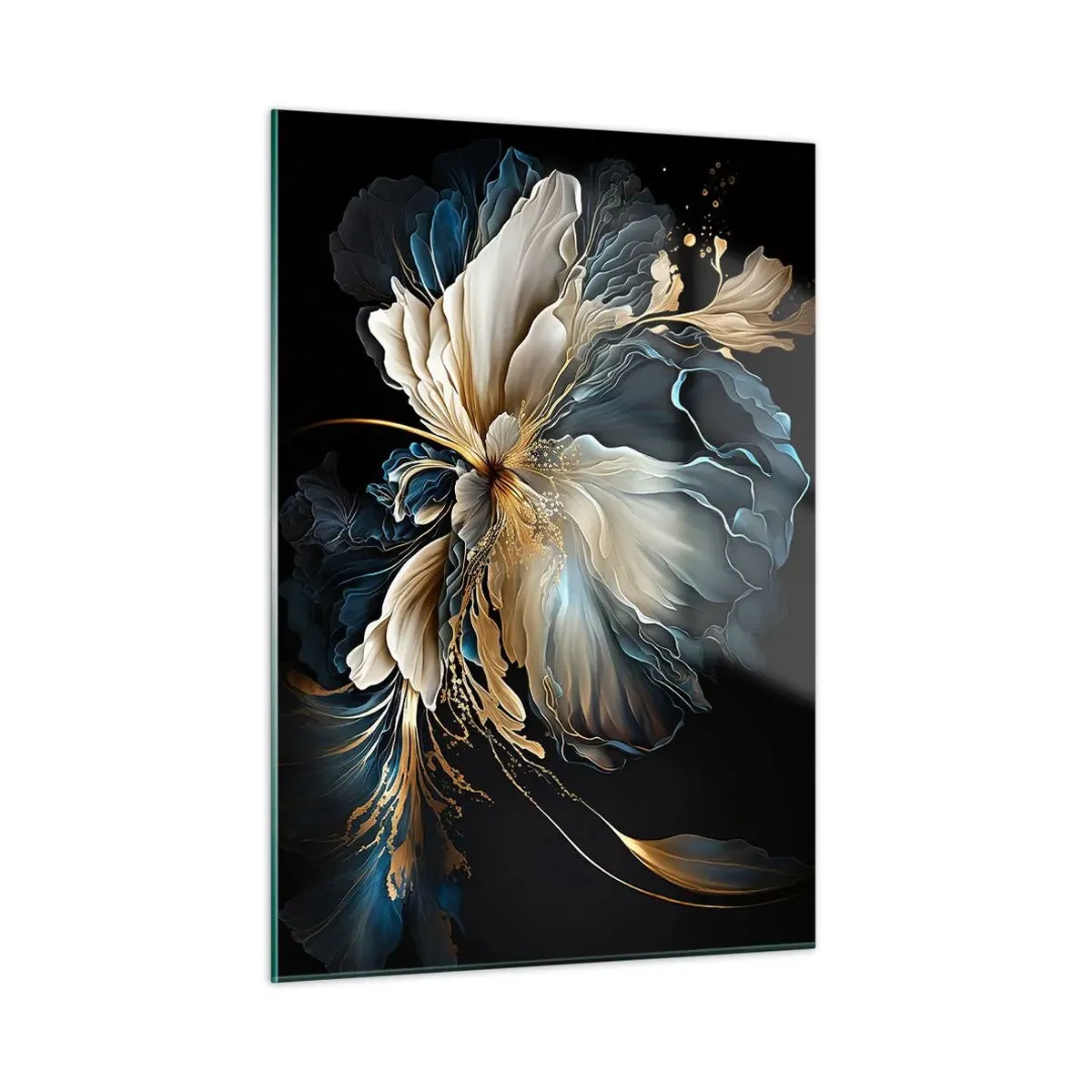 Glastavla - Bild på glas - Sagolik ormbunksblomma - 50x70 cm