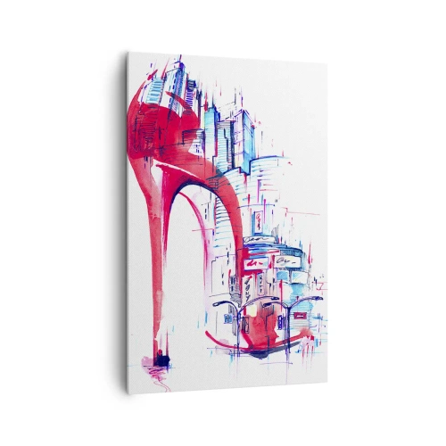 Canvastavla - Bild på duk - Storstadselegant - 80x120 cm