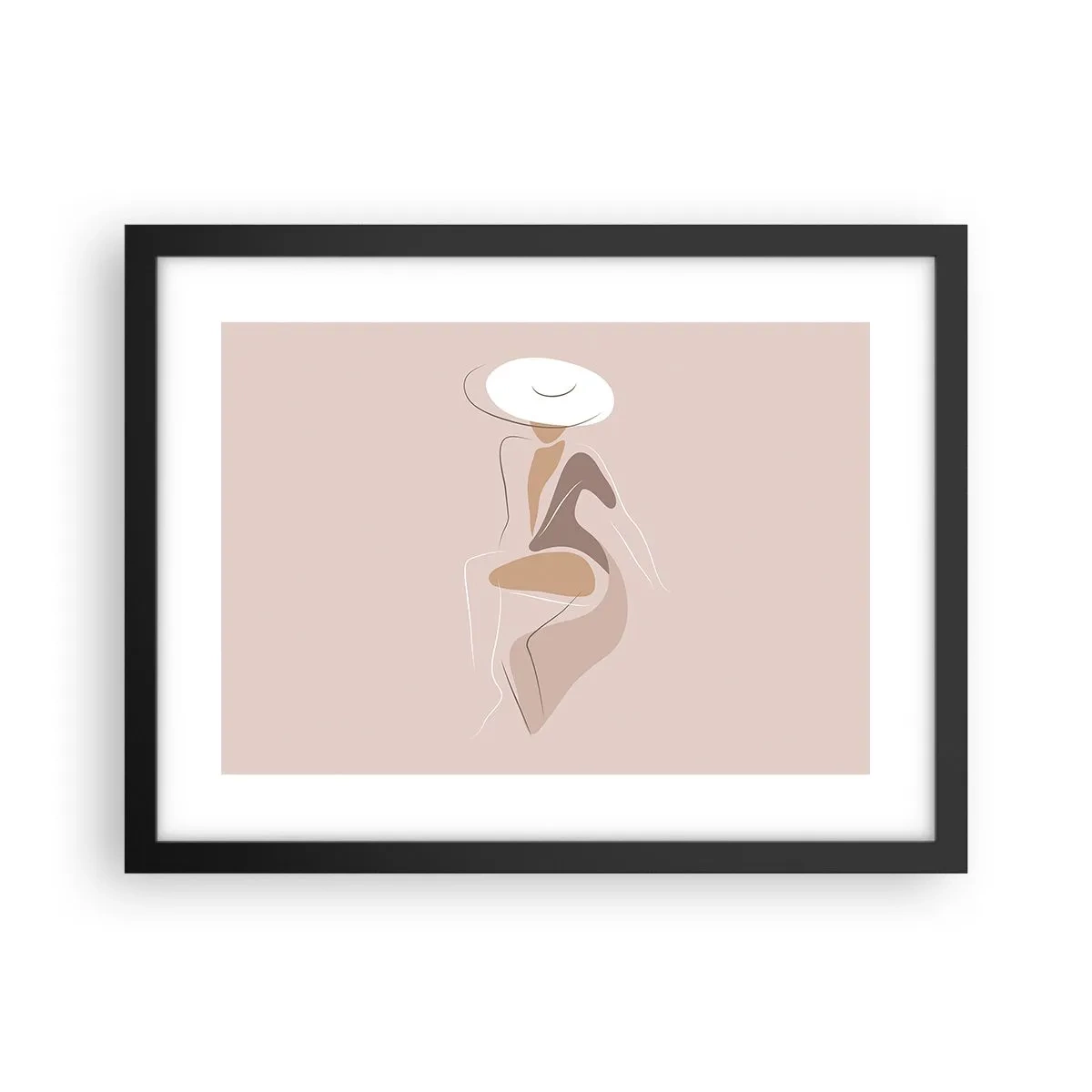 Affisch i svart ram - Att vara dam - 40x30 cm