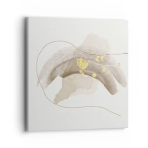 Canvastavla - Bild på duk - Träffat i rummet - 40x40 cm