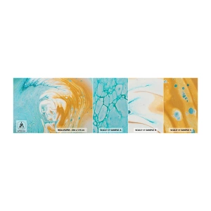 Provbit av självhäftande fototapet Deluxe Sticker - Pastellfärgad virvel - Abstraktion, Bit, Modern konst - 100x30 cm