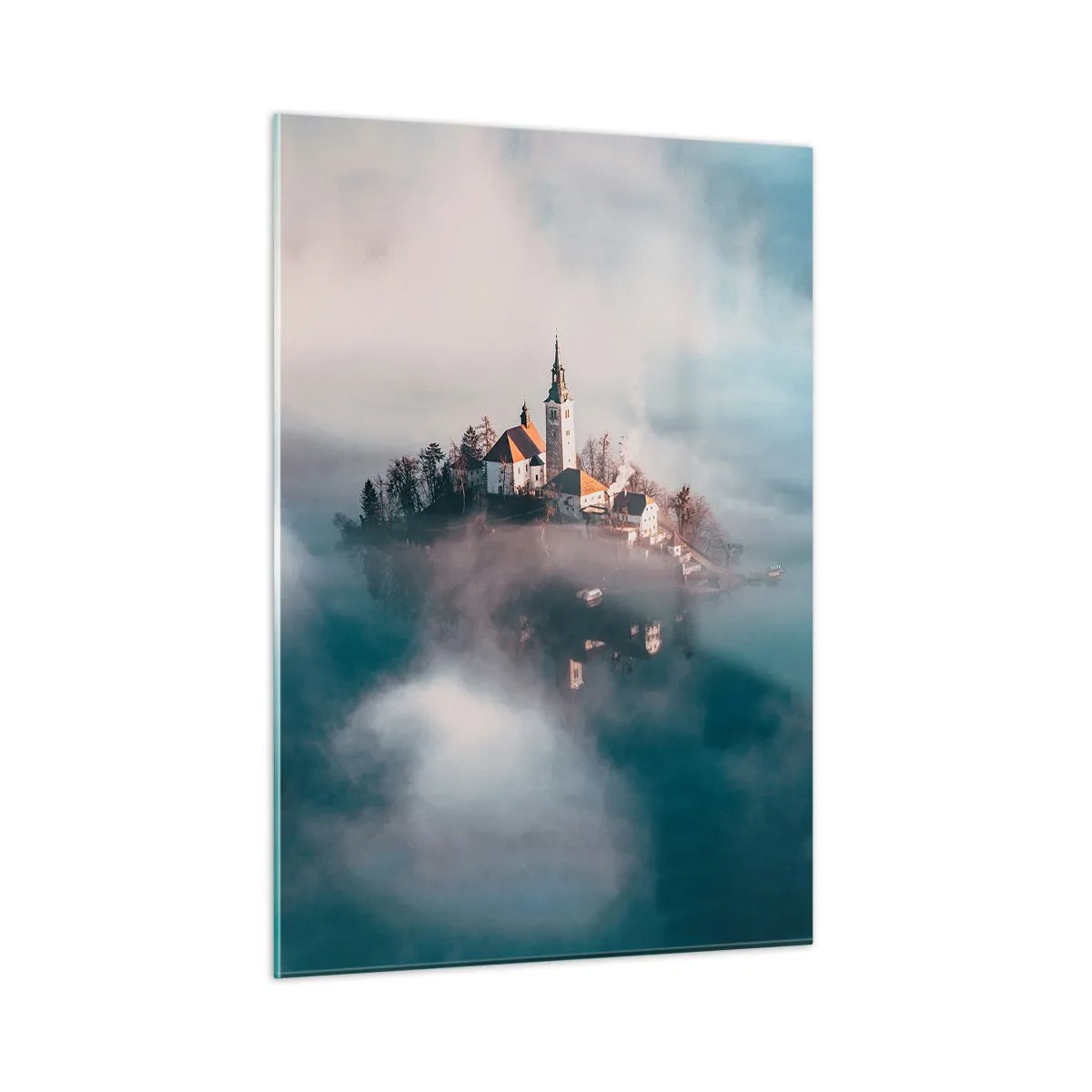 Glastavla - Bild på glas - Drömö - 50x70 cm