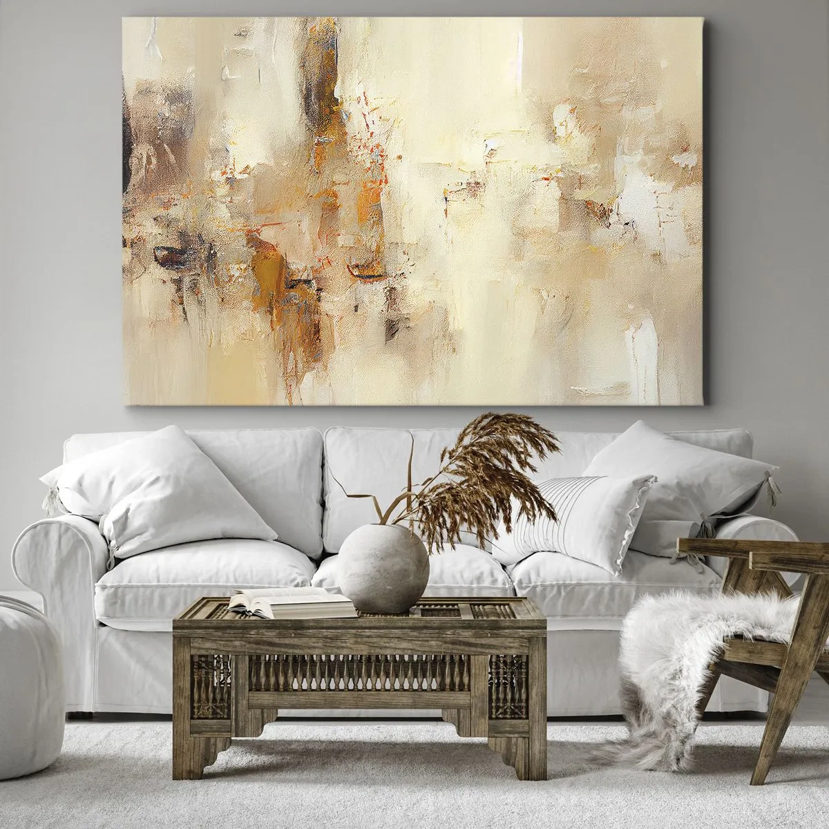 Canvastavla - Bild på duk - Bärnstenens själ - 70x50 cm