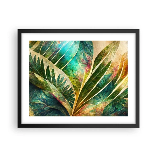 Affisch i svart ram - Färger i tropikerna - 50x40 cm