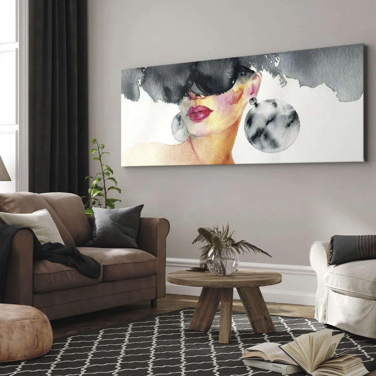 Canvastavla - Bild på duk - Elegansens hemlighet - 120x50 cm