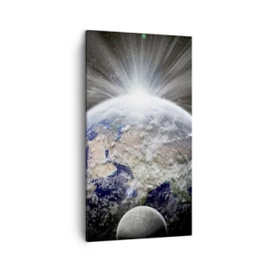 Canvastavla - Bild på duk - I fullt sken - 45x80 cm