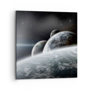 Canvastavla - Bild på duk - Sfärers rymdmusik - 70x70 cm