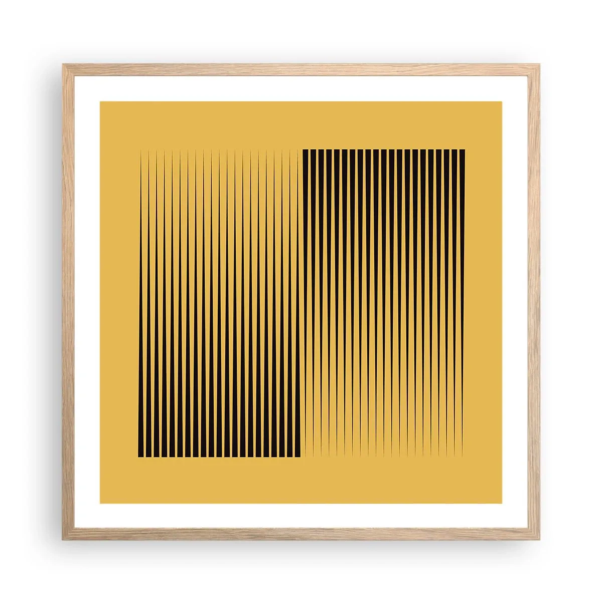 Affisch i ram av ljusek - Motsatsernas kvadrat - 60x60 cm