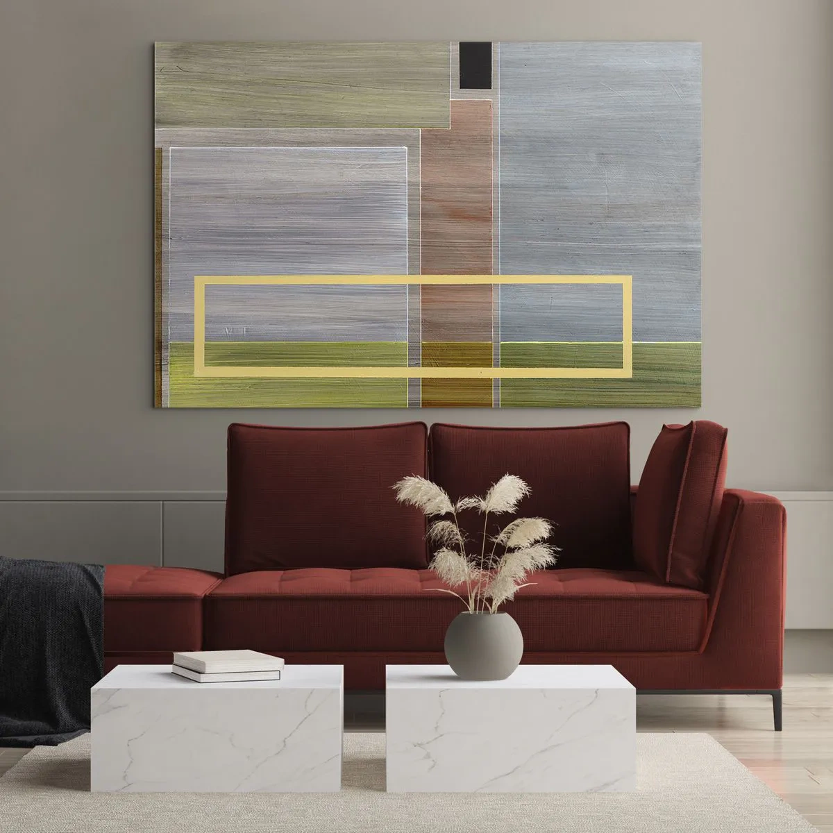 Glastavla - Bild på glas - Rakt och lugnt - 120x80 cm