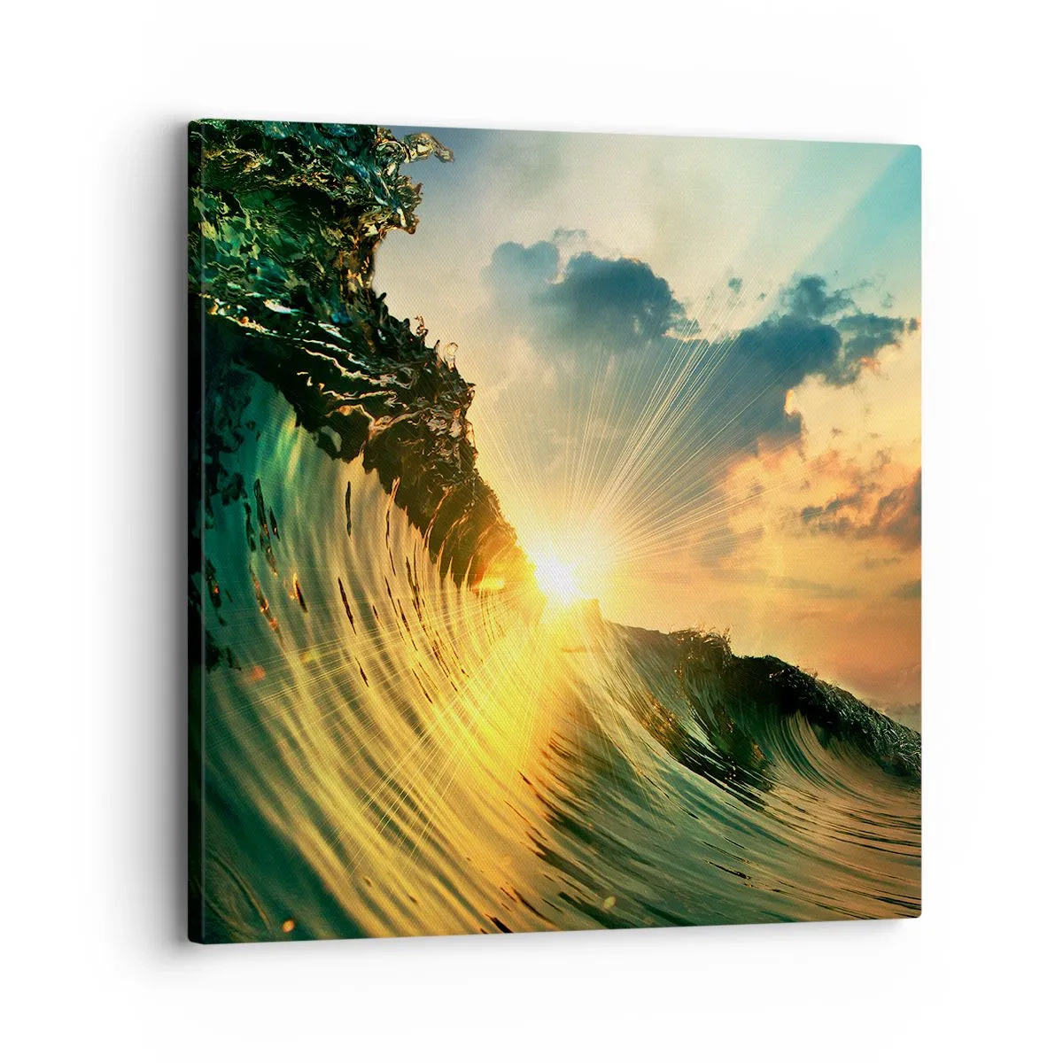 Canvastavla - Bild på duk - Surfare, var är du? - 30x30 cm