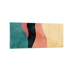 Glastavla - Bild på glas - Enig oenighet - 120x50 cm