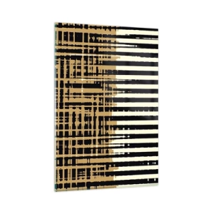 Glastavla - Bild på glas - Arkitektonisk abstraktion - 80x120 cm
