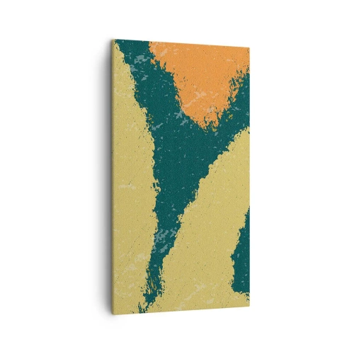 Canvastavla - Bild på duk - Abstraktion - i slow motion - 45x80 cm