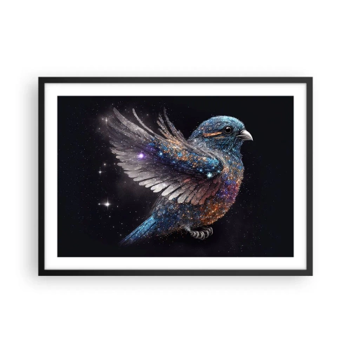 Affisch i svart ram - Diamant sparv - 70x50 cm