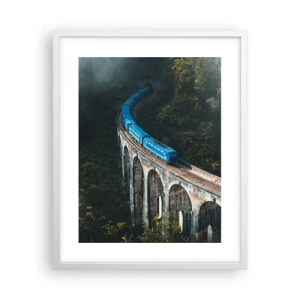 Affisch i vit ram - Attraktion till naturen - 40x50 cm