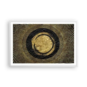Affisch i vit ram - Glamourös komposition - 91x61 cm