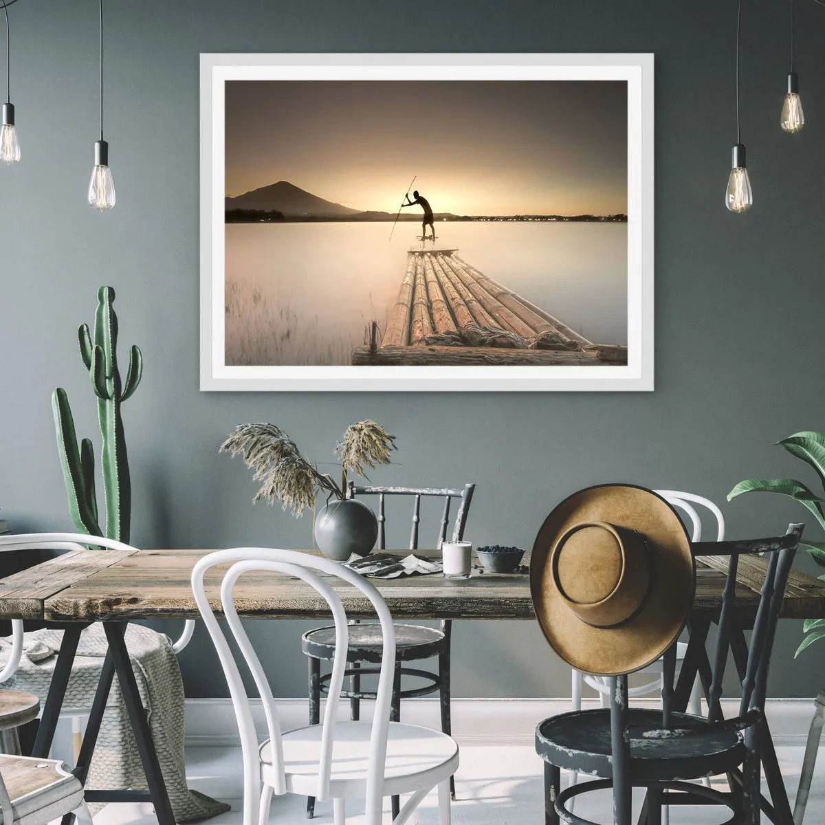 Affisch i vit ram - Före avkoppling - 91x61 cm