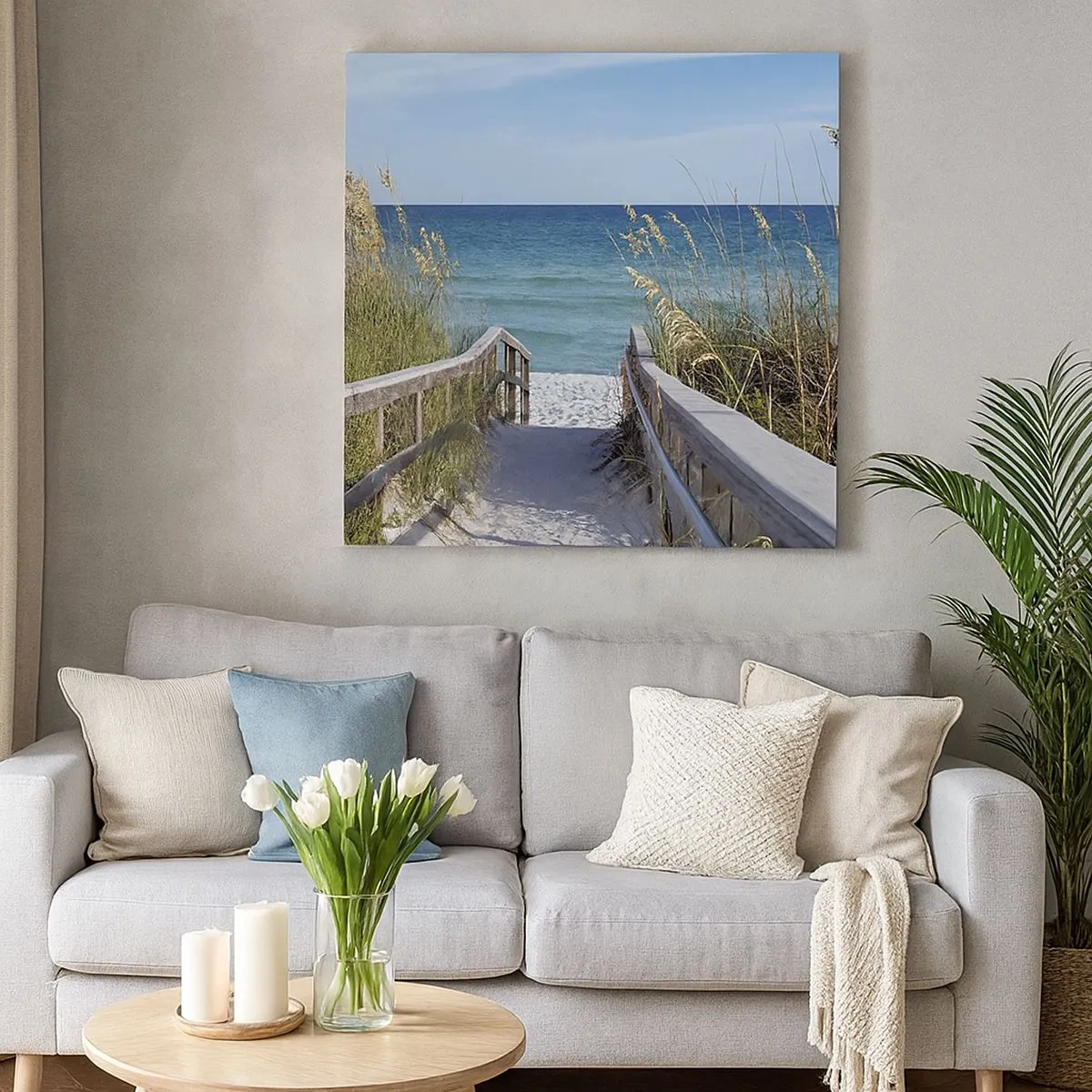 Canvastavla - Bild på duk - I solen, i vinden - 30x30 cm