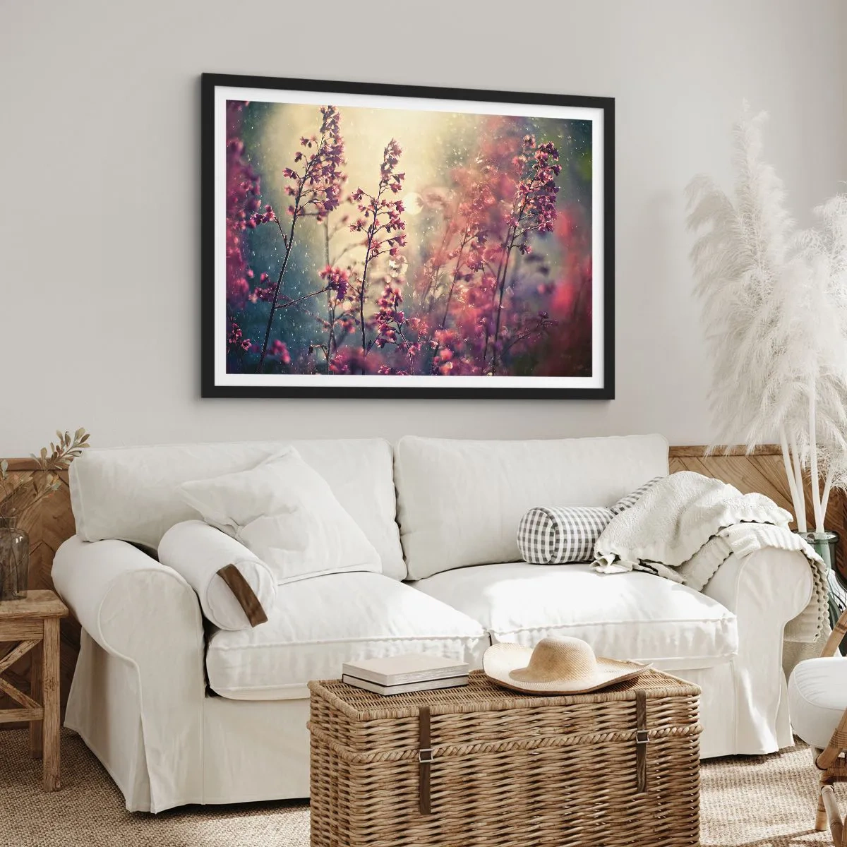 Affisch i svart ram - Hemlighetsfull trädgård - 91x61 cm