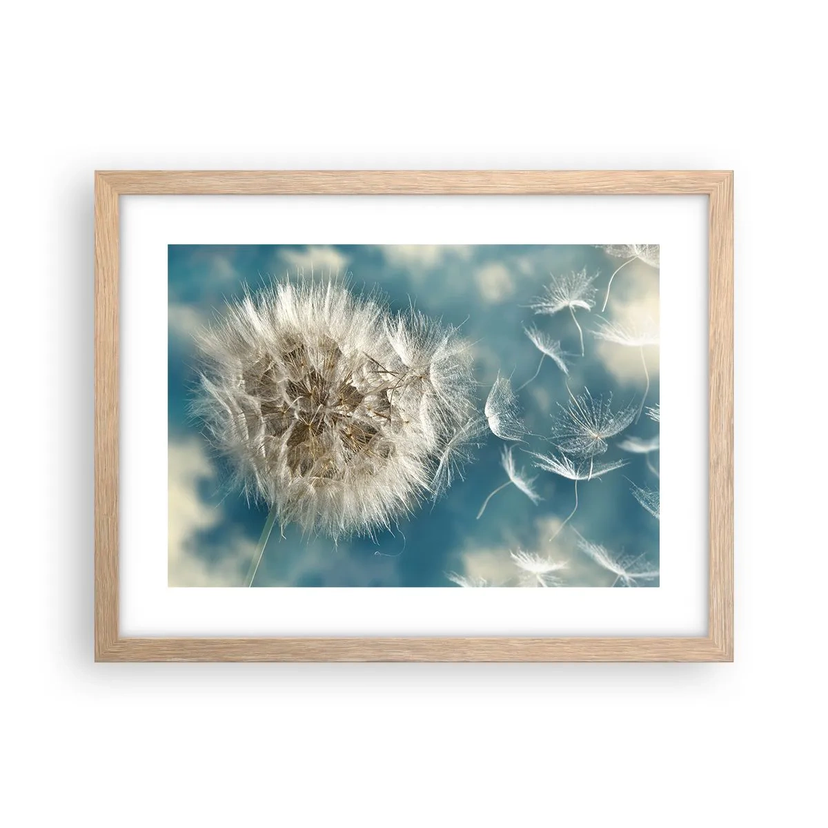 Affisch i ram av ljusek - Ängelns andetag - 40x30 cm