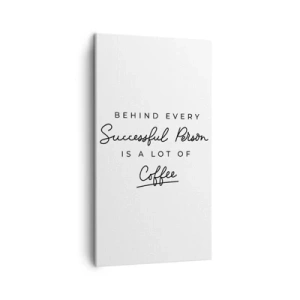 Canvastavla - Bild på duk - Framgångens hemlighet - 45x80 cm