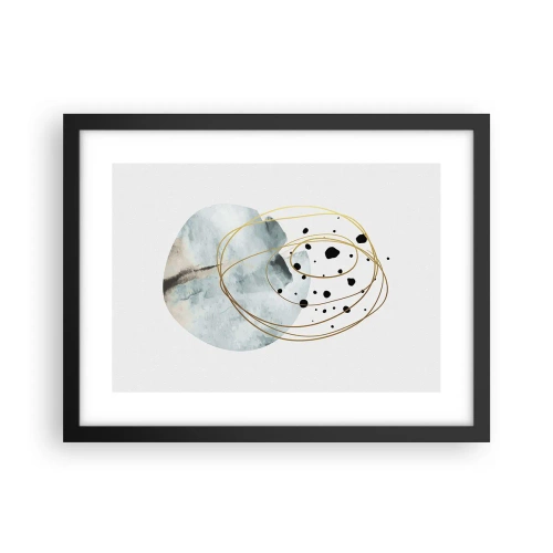 Affisch i svart ram - I rummets famn - 40x30 cm