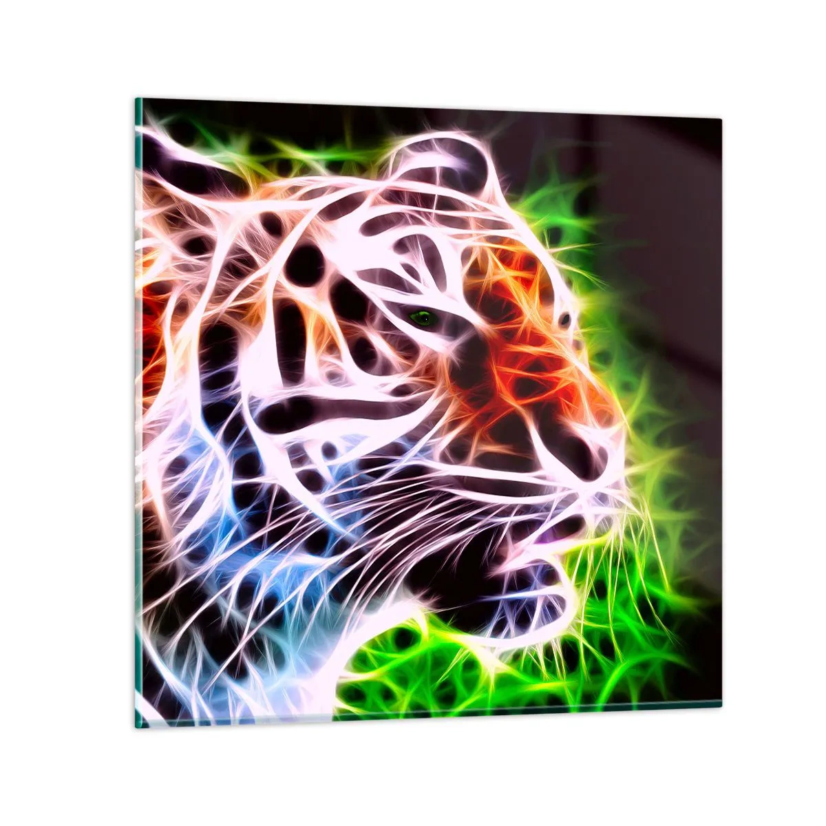 Glastavla - Bild på glas - Farlig stämning - 70x70 cm