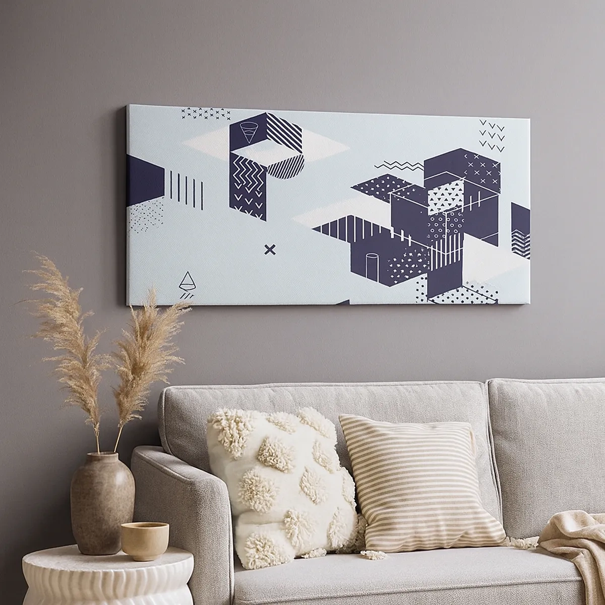 Canvastavla - Bild på duk - I matematikerns själ - 30x30 cm