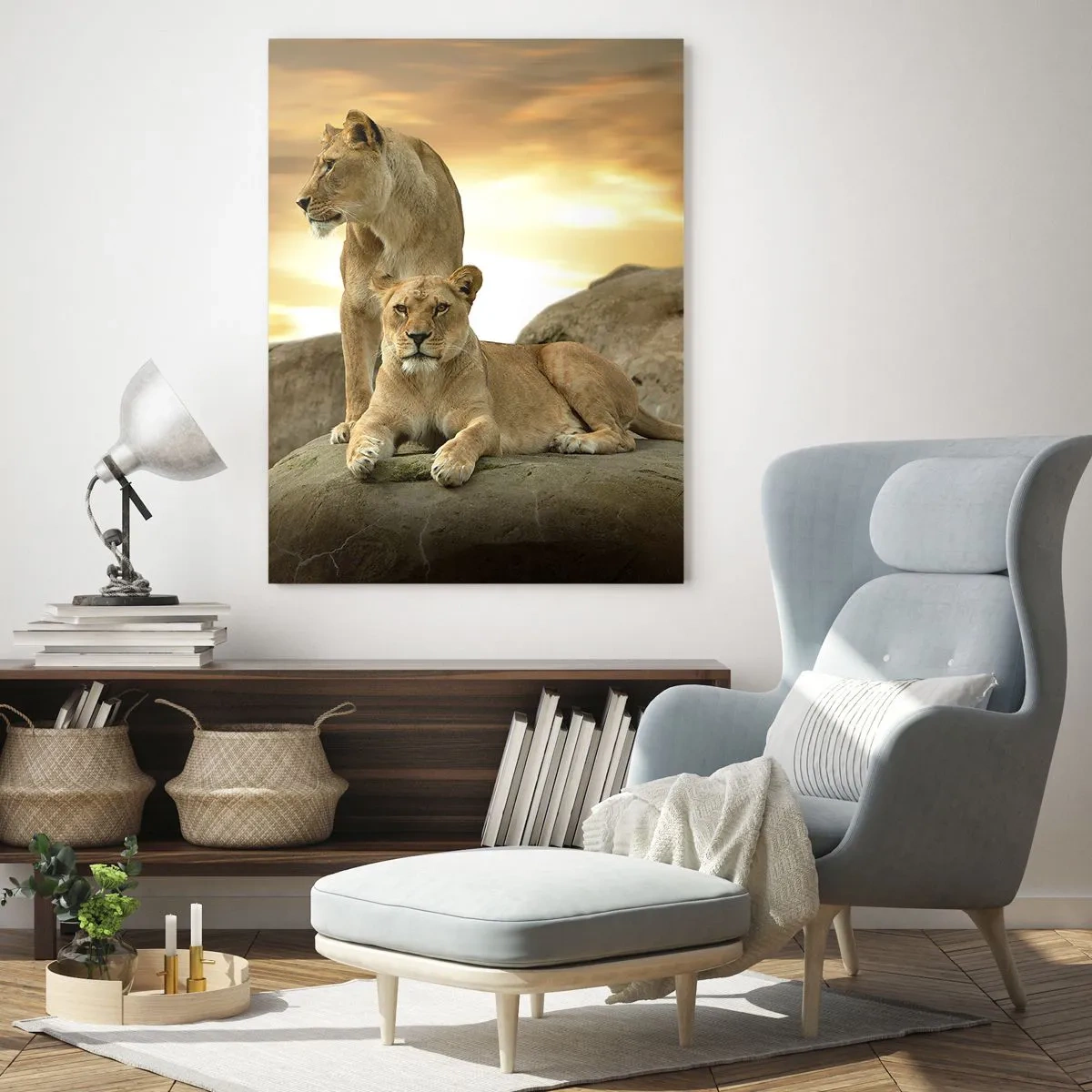 Glastavla - Bild på glas - Kungligt majestät - 50x70 cm