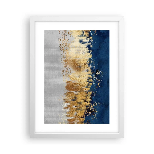 Affisch i vit ram - Modern komposition med blixt - 30x40 cm