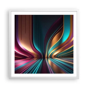 Affisch i vit ram - Ljusets arkitektur - 60x60 cm