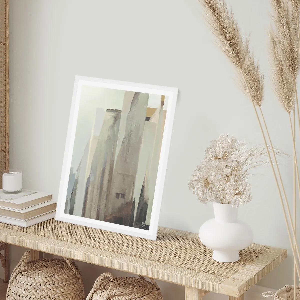 Affisch i vit ram - En dröm om staden - 61x91 cm