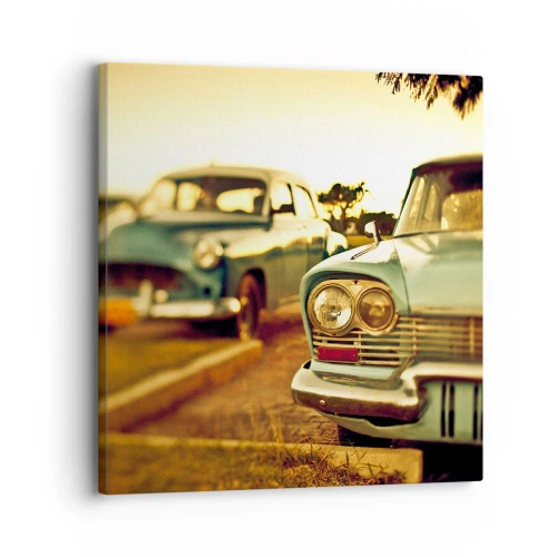 Canvastavla - Bild på duk - Vi väntar och ser - 30x30 cm