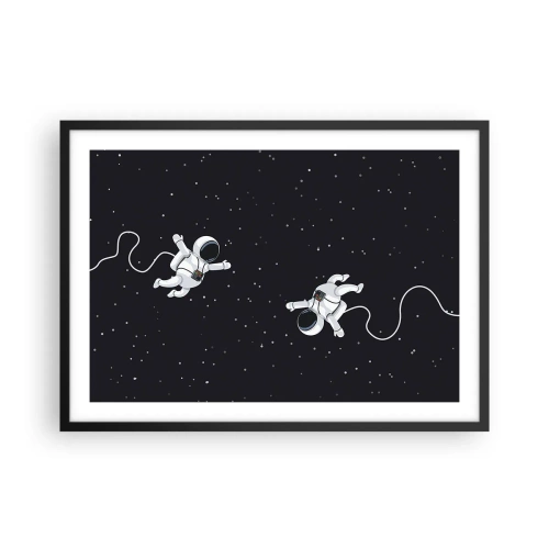 Affisch i svart ram - Rymddans - 70x50 cm