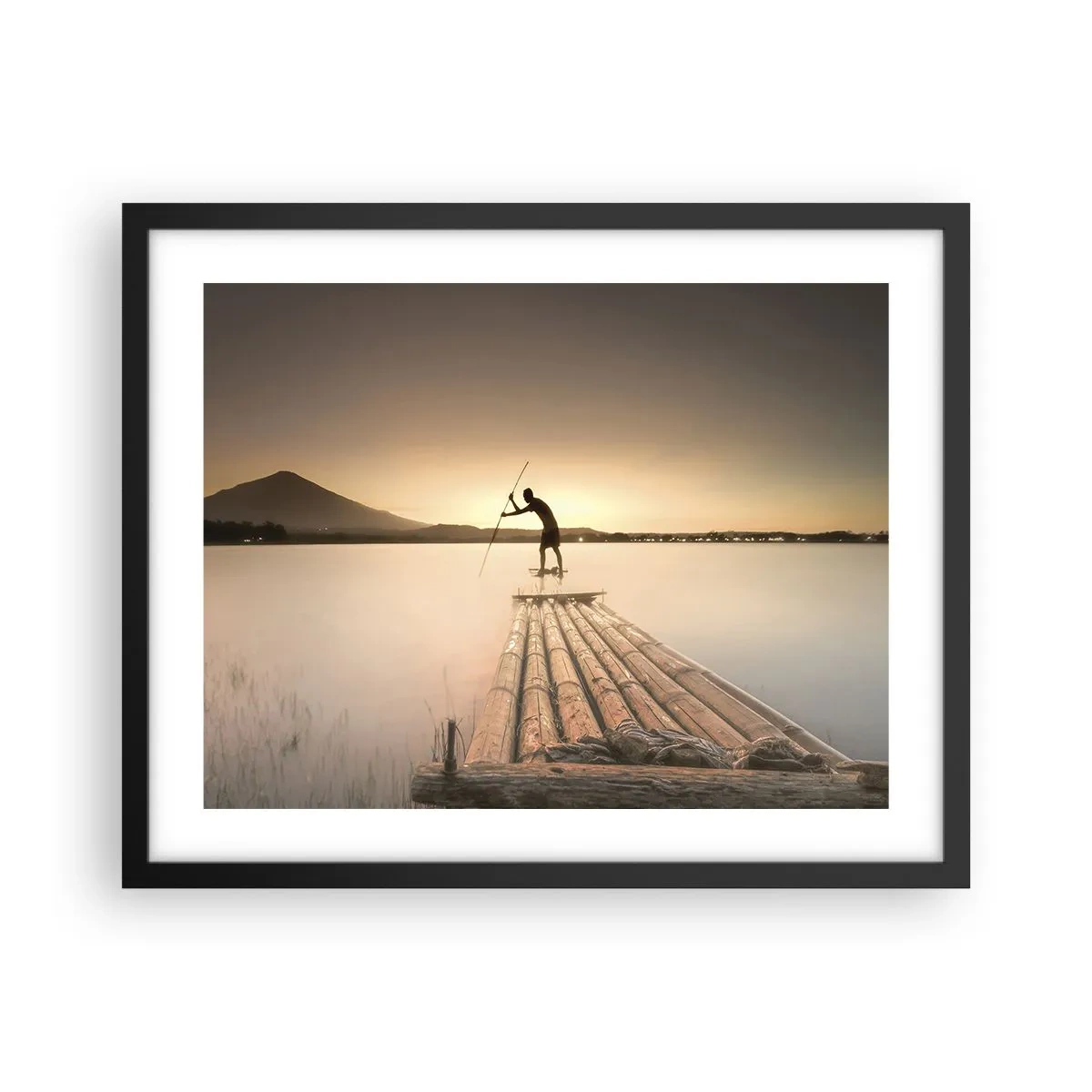 Affisch i svart ram - Före avkoppling - 50x40 cm