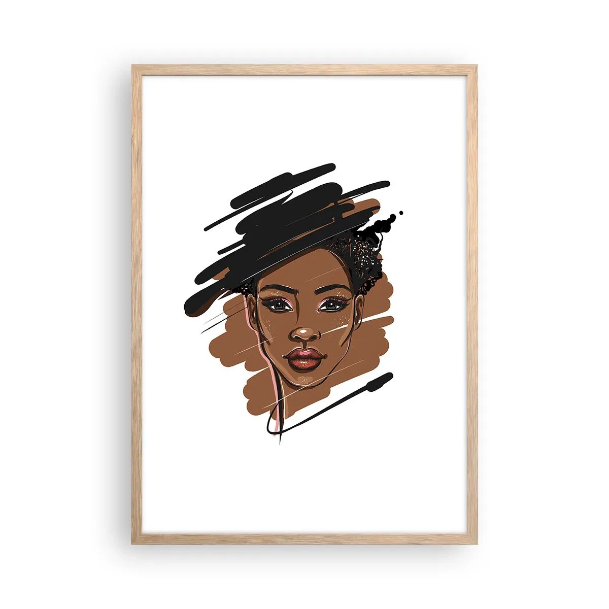 Affisch i ram av ljusek - Söt som choklad - 50x70 cm