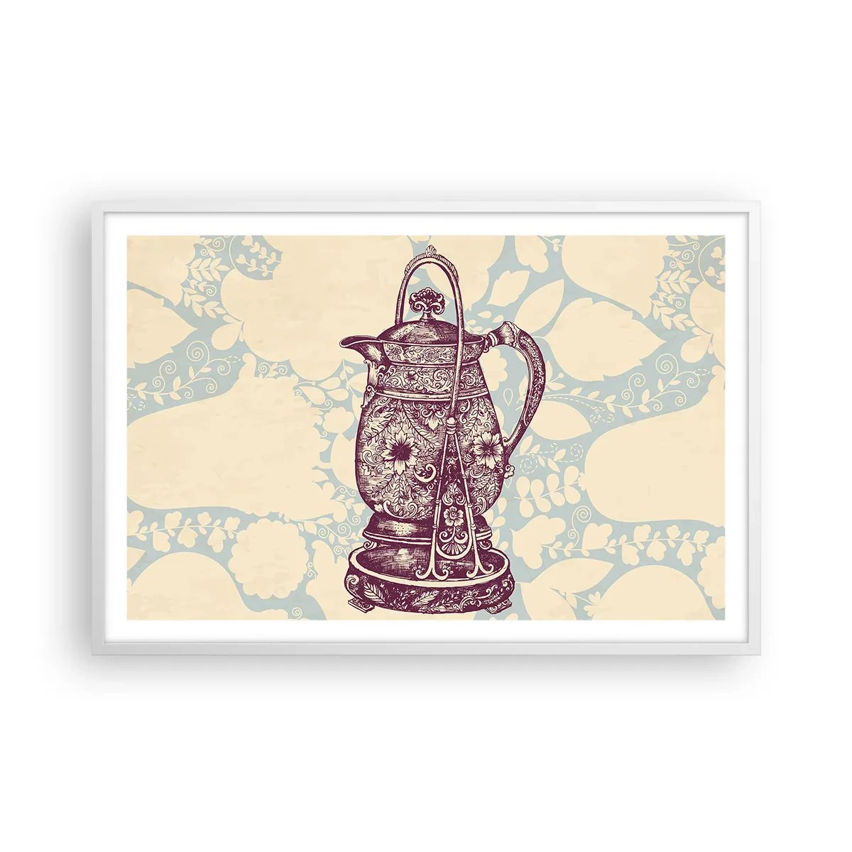 Affisch i vit ram - Skönhet av det vardagliga livet - 91x61 cm