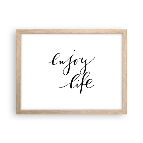 Affisch i ram av ljusek - Ingenting att tillägga… - 40x30 cm