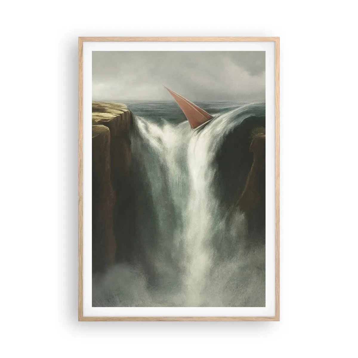 Affisch i ram av ljusek - Livets varning - 70x100 cm