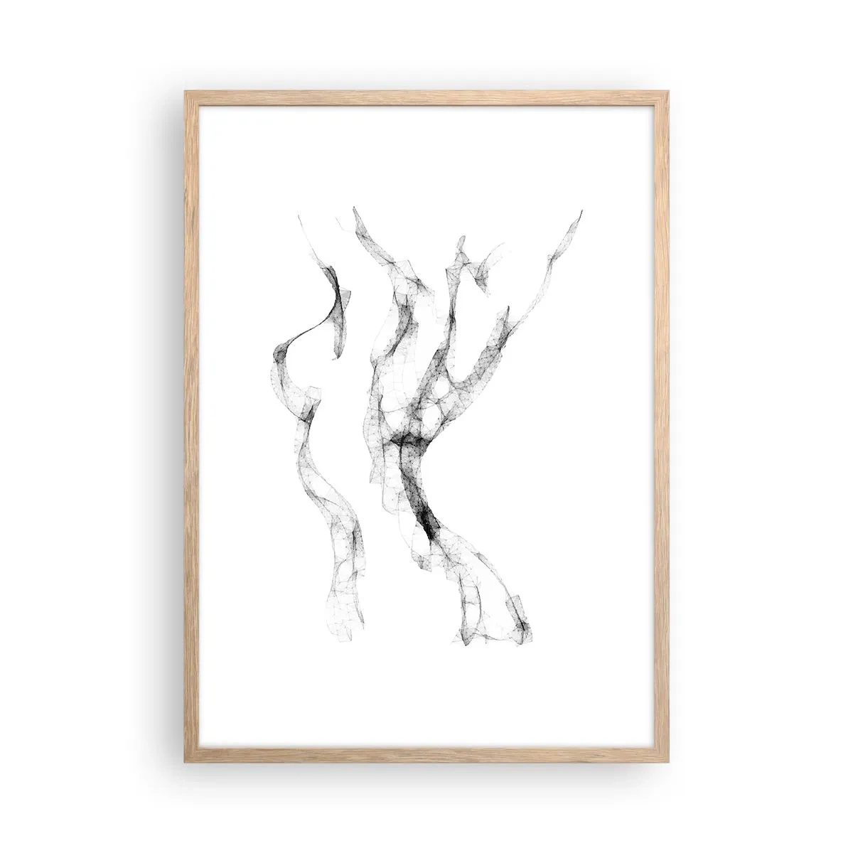 Affisch i ram av ljusek - Vacker och stark - 50x70 cm