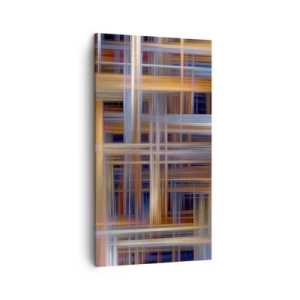 Canvastavla - Bild på duk - Vävd av ljus - 45x80 cm