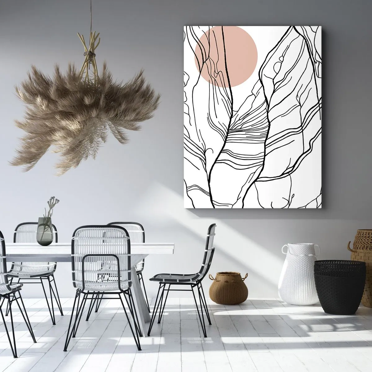 Canvastavla - Bild på duk - I grenarnas nät - 50x70 cm