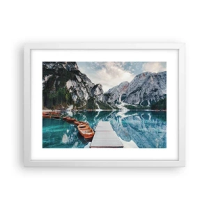 Affisch i vit ram - Vi visar dig skönhet - 40x30 cm