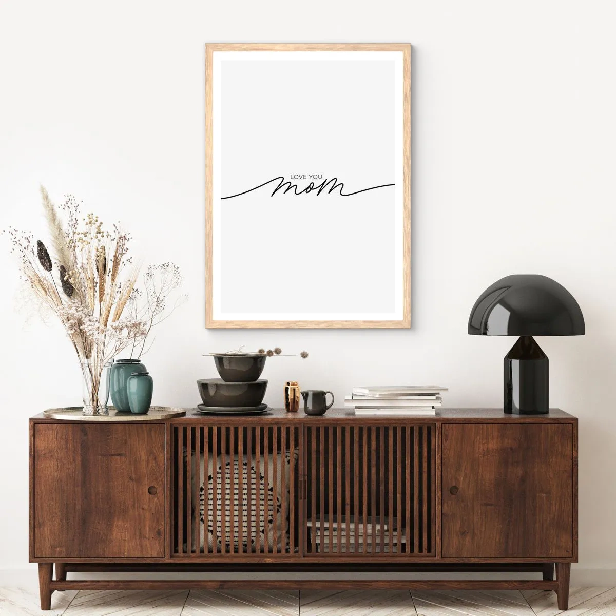 Affisch i ram av ljusek - Jag är mycket rörd - 40x50 cm