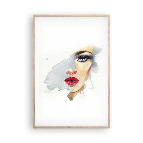 Affisch i ram av ljusek - Reflektion i vattendroppe - 61x91 cm